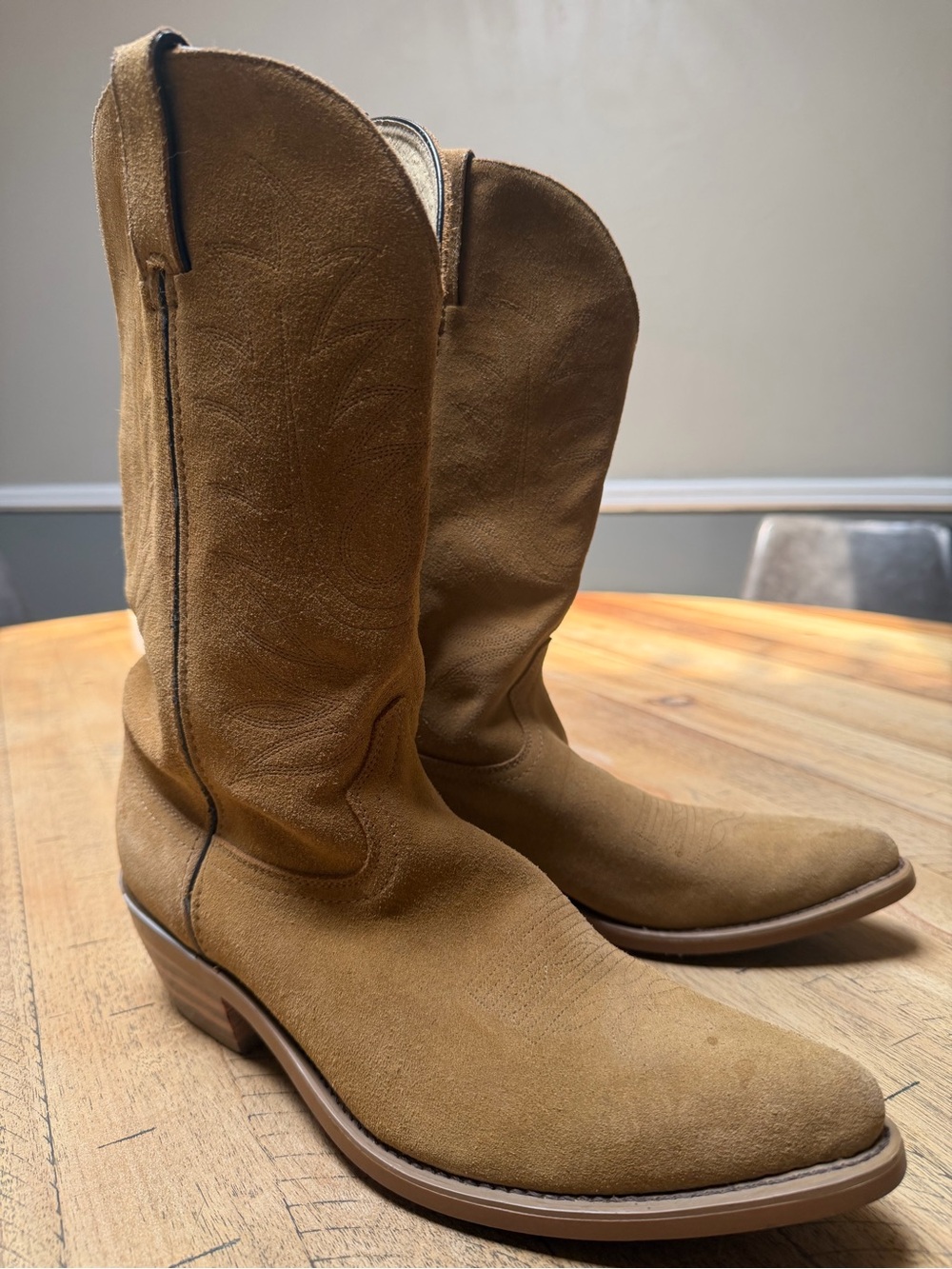 Durango Men's Tan Suede Western Boots